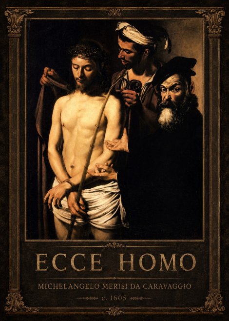 Michelangelo Merisi da Caravaggio Ecce Homo No1 - Affiche