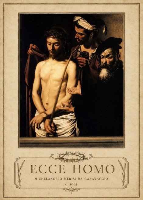 Michelangelo Merisi da Caravaggio Ecce Homo No3 - Affiche