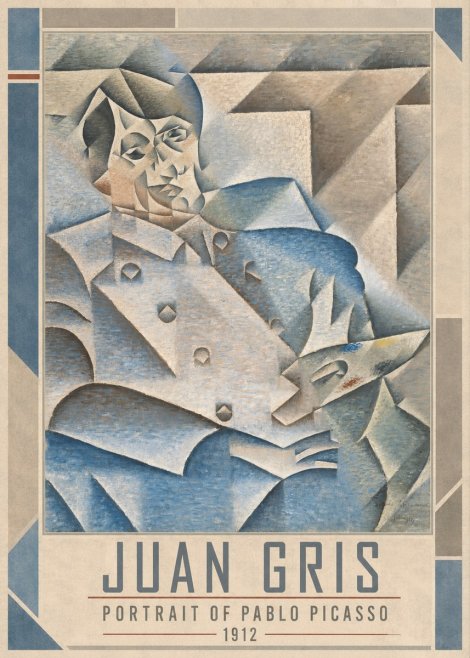Juan Gris Portrait of Pablo Picasso No1 - Affiche