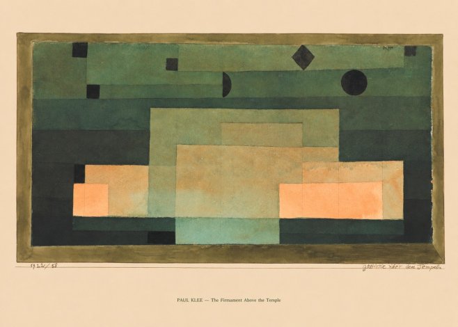 Paul Klee The Firmament Above the Temple No6 - Affiche