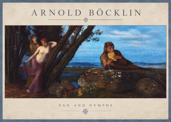 Arnold Böcklin Pan and Nymphs No4 - Affiche