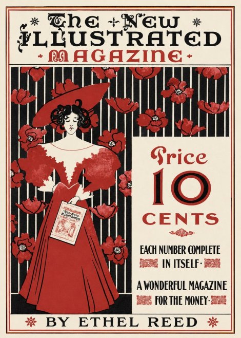 Ethel Reed The New Illustrated Magazine No1 - Affiche
