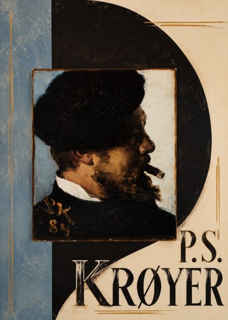 P.S. Krøyer Self-portrait with Cigar I No6 - Affiche