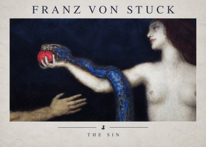 Franz von Stuck The Sin I No2 - Affiche
