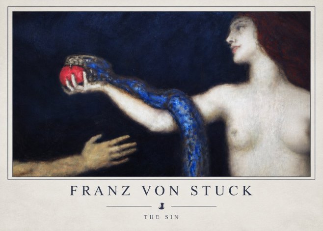 Franz von Stuck The Sin I No4 - Affiche