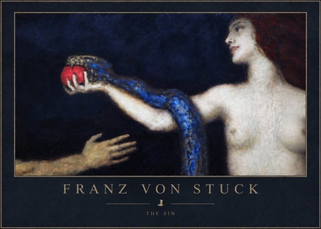 Franz von Stuck The Sin I No5 - Affiche