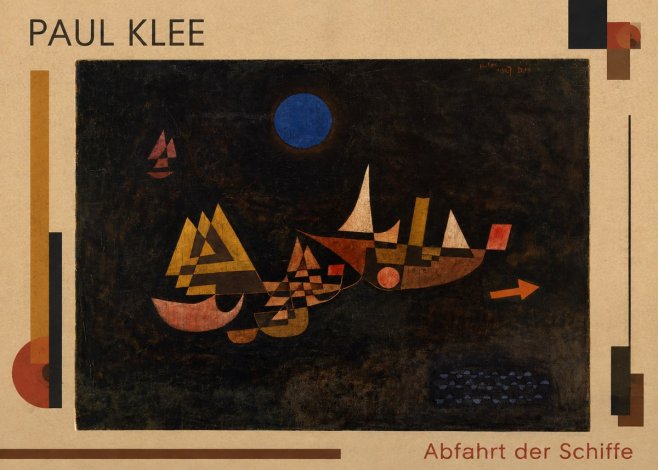 Paul Klee Abfahrt Der Schiffe No1 - Affiche