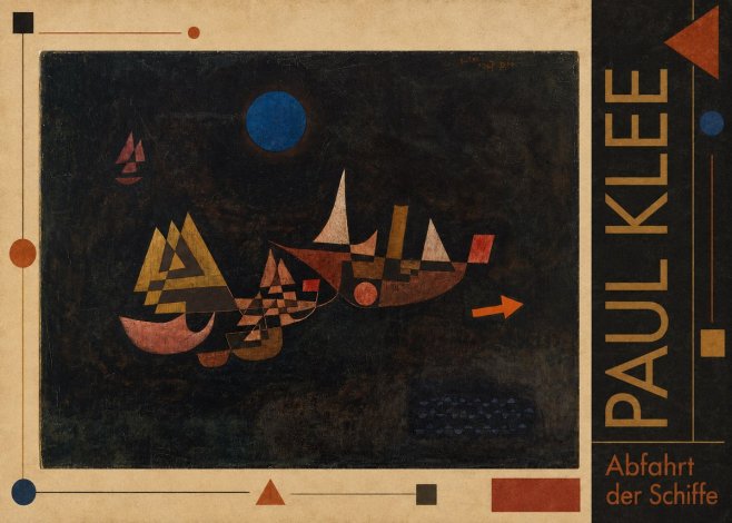 Paul Klee Abfahrt Der Schiffe No2 - Affiche
