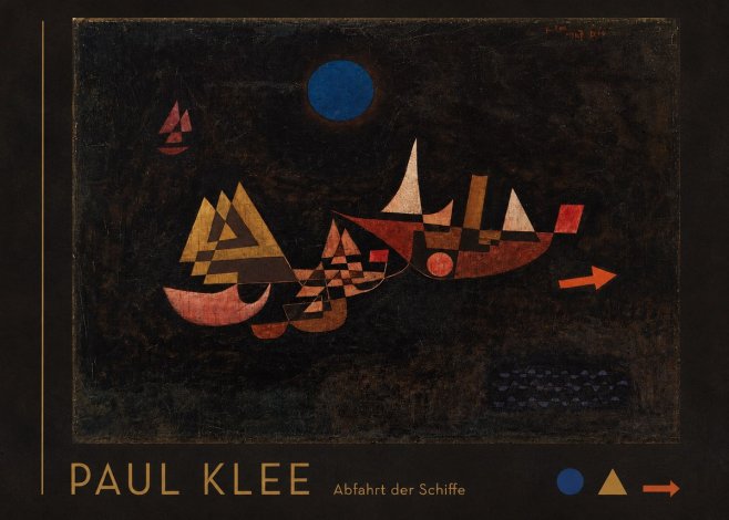 Paul Klee Abfahrt Der Schiffe No3 - Affiche