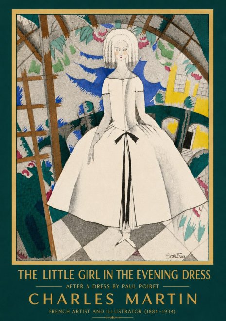 Charles Martin The Little Girl in the Evening Dress No4 - Affiche