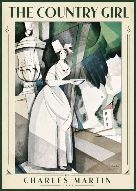Charles Martin The Country Girl No5 - Affiche