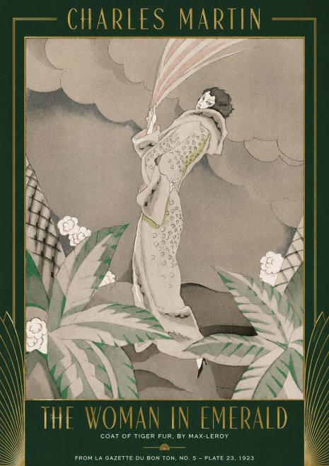 Charles Martin The Woman in Emerald No2 - Affiche
