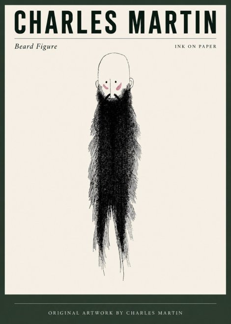 Charles Martin Beard Figure No3 - Affiche