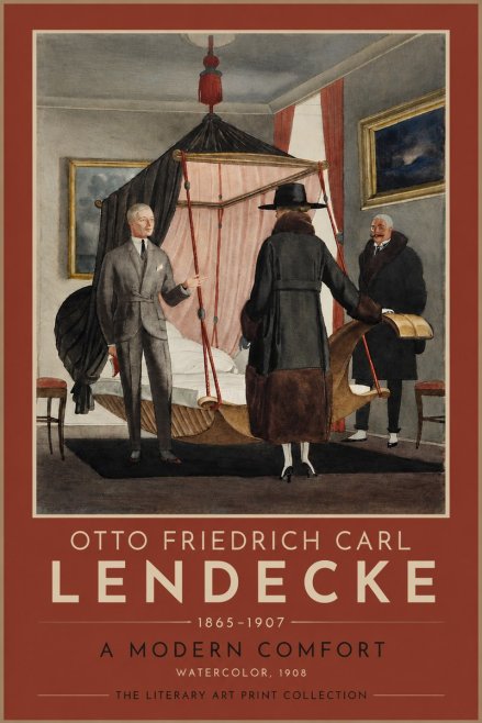Otto Friedrich Carl Lendecke A Modern Comfort No4 - Affiche