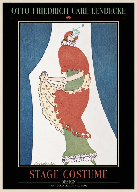 Otto Friedrich Carl Lendecke Stage Costume No2 - Affiche