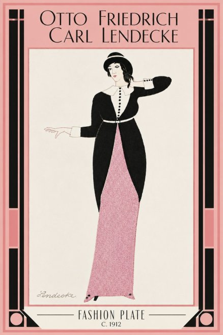 Otto Friedrich Carl Lendecke Fashion Plate II No3 - Affiche