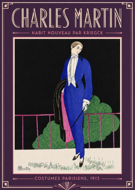 Charles Martin Habit Nouveau Par Kriegk No6 - Affiche