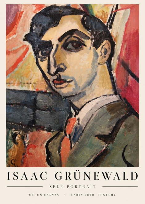 Isaac Grünewald Woman in Interior No4 - Affiche