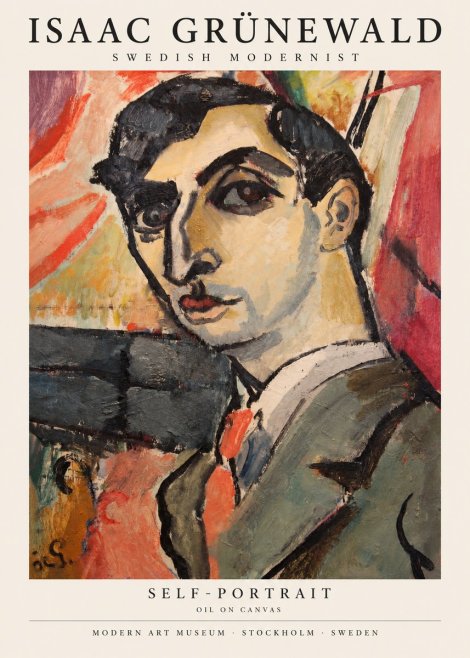 Isaac Grünewald Woman in Interior No6 - Affiche
