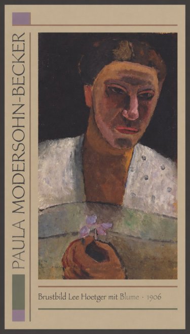 Paula Modersohn-Becker Brustbild Lee Hoetger Mit Blume No1 - Affiche