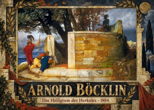 Arnold Böcklin Das Heiligtum Des Herkules I No5 - Affiche