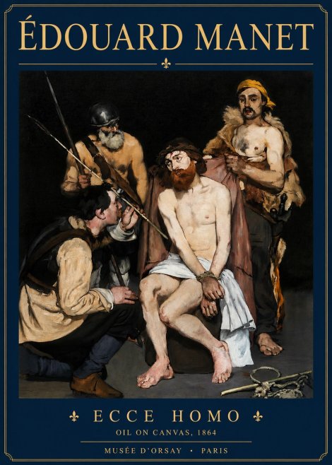 Édouard Manet Ecce Homo No3 - Affiche