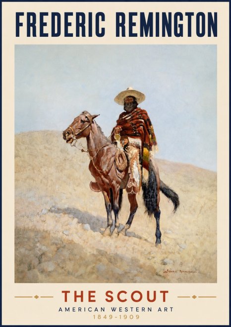Frederic Remington The Scout I No3 - Affiche
