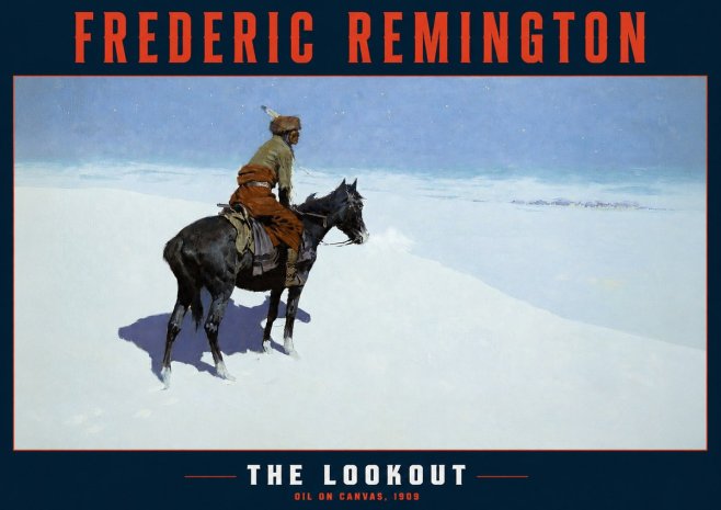 Frederic Remington The Lookout No2 - Affiche