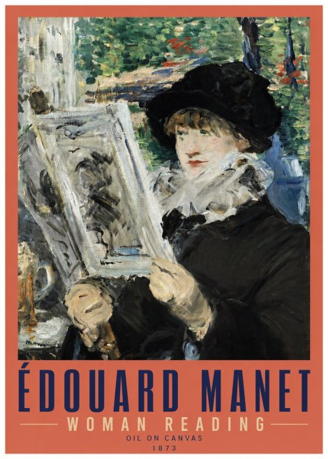 Édouard Manet Woman Reading No3 - Affiche