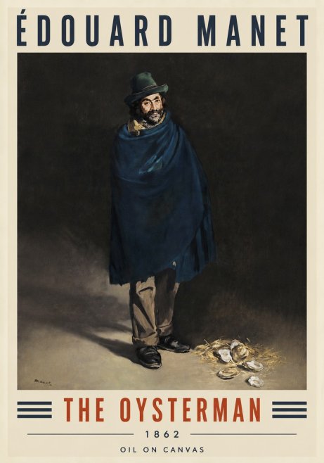 Édouard Manet The Oysterman No4 - Affiche