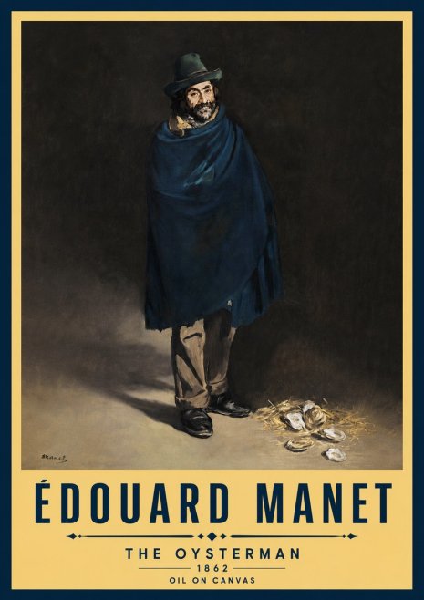 Édouard Manet The Oysterman No5 - Affiche