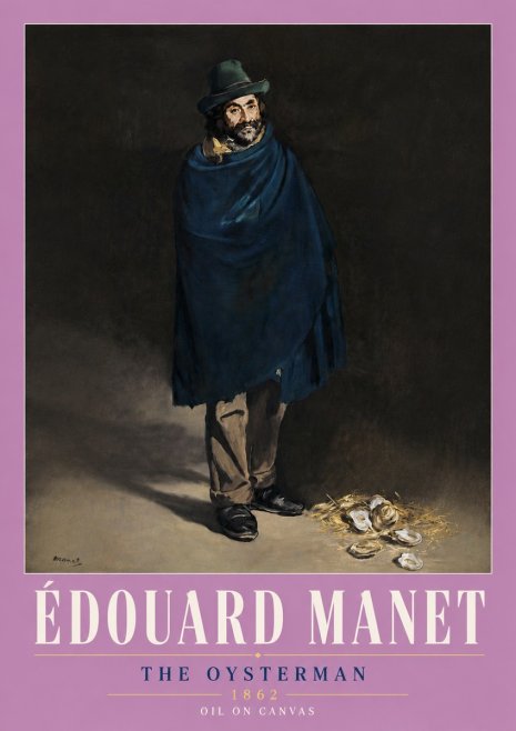 Édouard Manet The Oysterman No6 - Affiche
