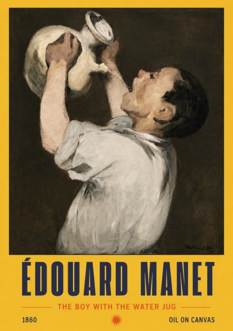 Édouard Manet The Boy with the Water Jug No2 - Affiche