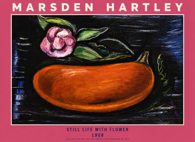 Marsden Hartley Still Life with Flower No2 - Affiche