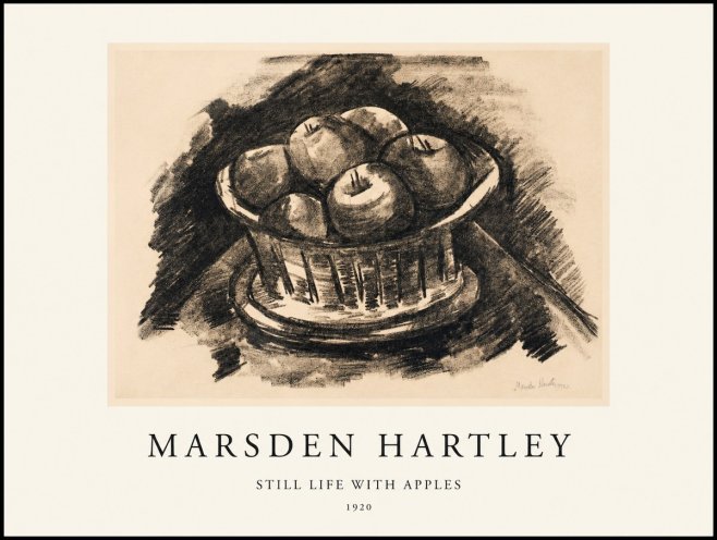 Marsden Hartley Still Life with Apples No1 - Affiche