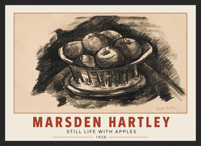 Marsden Hartley Still Life with Apples No3 - Affiche