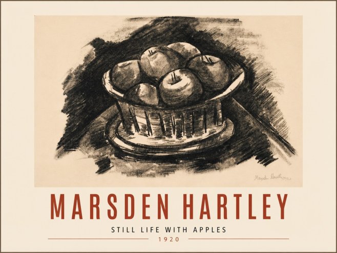 Marsden Hartley Still Life with Apples No5 - Affiche