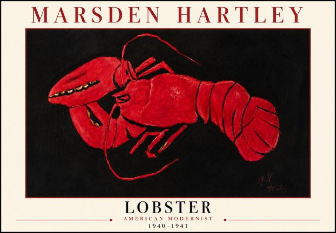 Marsden Hartley Lobster No6 - Affiche
