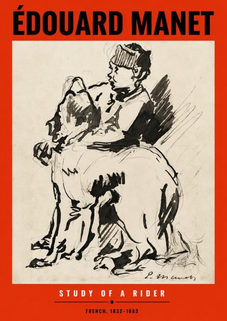 Édouard Manet Study of a Rider No2 - Affiche