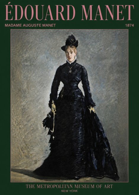 Édouard Manet Madame Auguste Manet No3 - Affiche