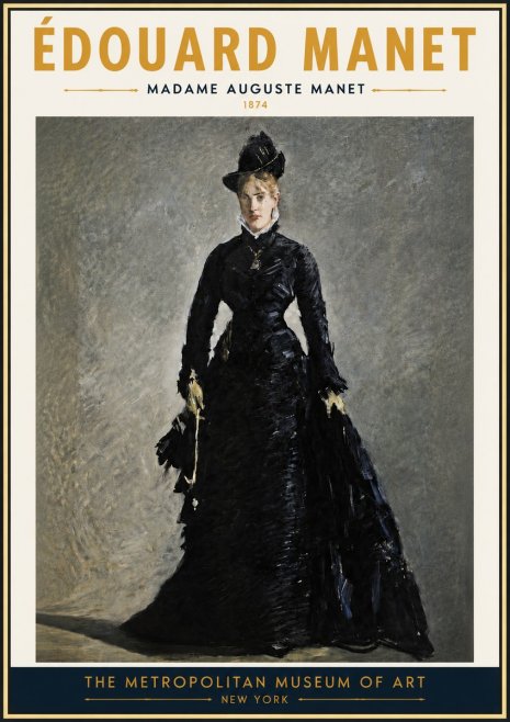 Édouard Manet Madame Auguste Manet No4 - Affiche