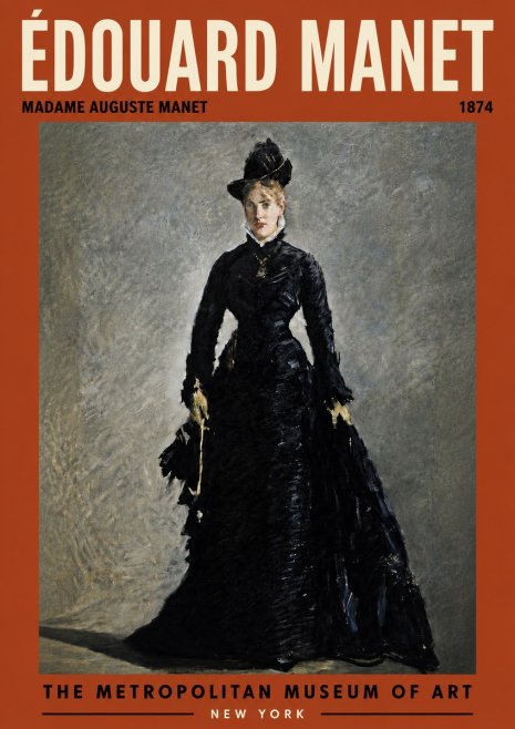 Édouard Manet Madame Auguste Manet No6 - Affiche