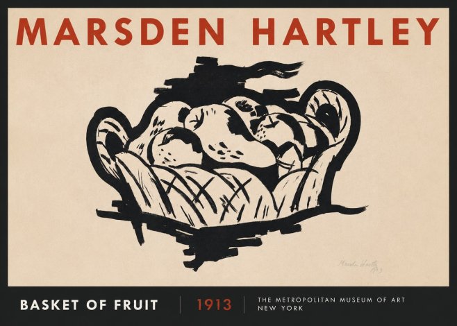Marsden Hartley Basket of Fruit No2 - Affiche