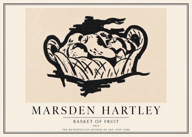 Marsden Hartley Basket of Fruit No3 - Affiche