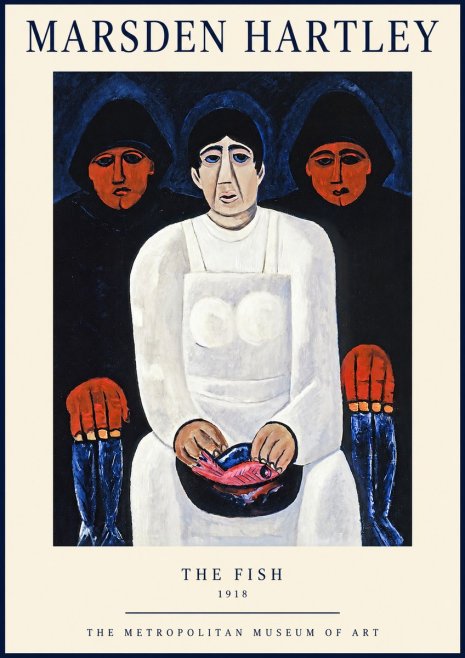 Marsden Hartley The Fish No1 - Affiche