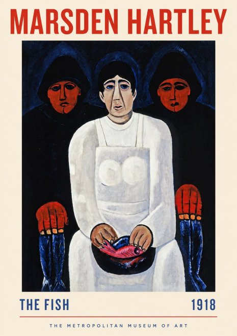 Marsden Hartley The Fish No2 - Affiche