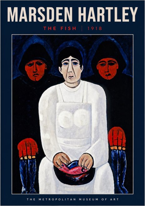 Marsden Hartley The Fish No4 - Affiche