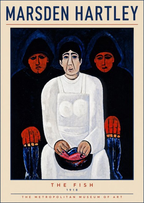 Marsden Hartley The Fish No5 - Affiche