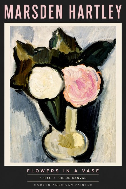 Marsden Hartley Flowers in a Vase No6 - Affiche