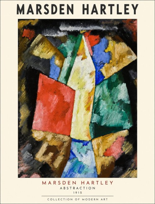 Marsden Hartley Abstraction No1 - Affiche